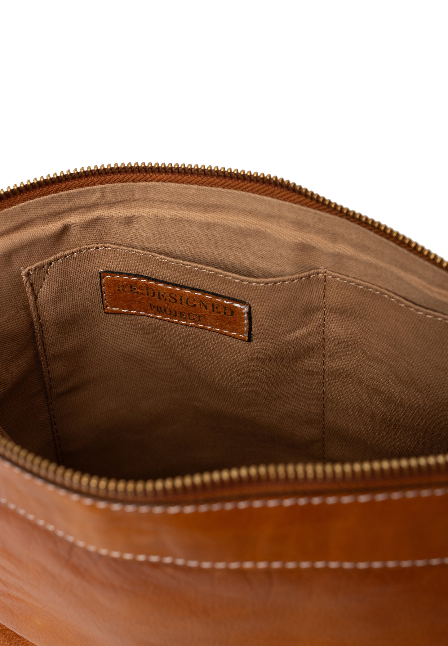 Project 3 redesigned bag for knitting and crochet burned tan gold