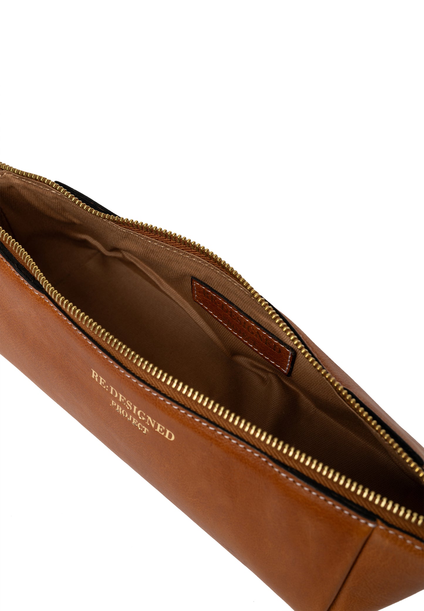 Project 12 burned tan gold redesigned bag for knitting needles and crochet hooks burned tan gold