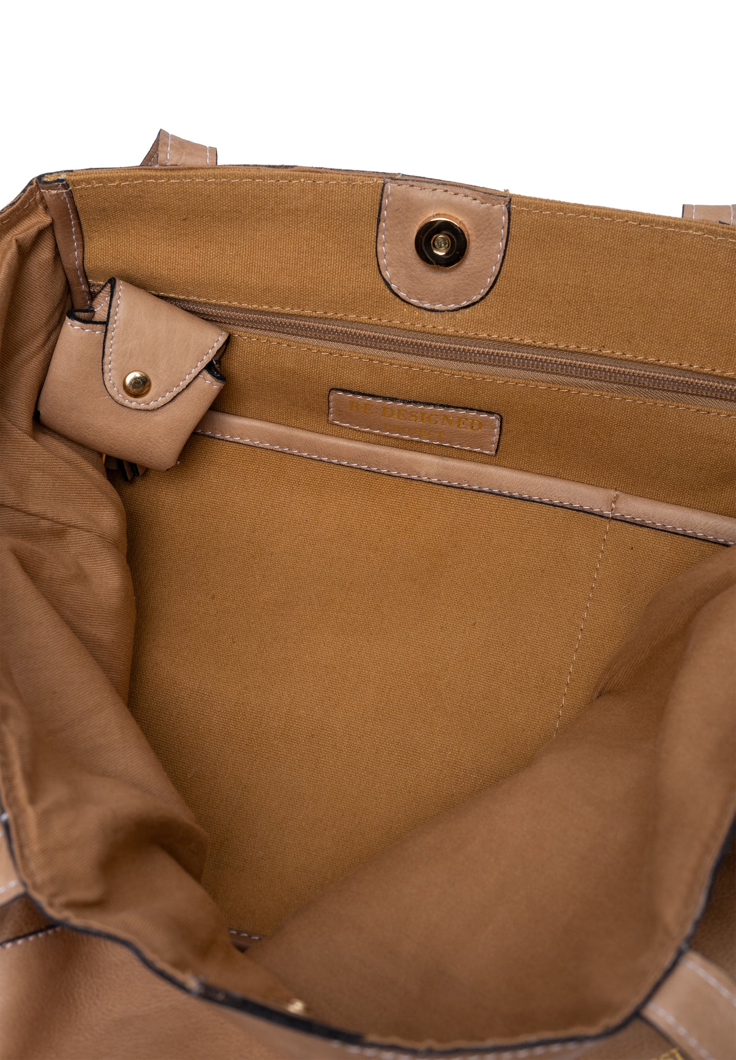 Project 19 taupe redesigned project Knitting bag