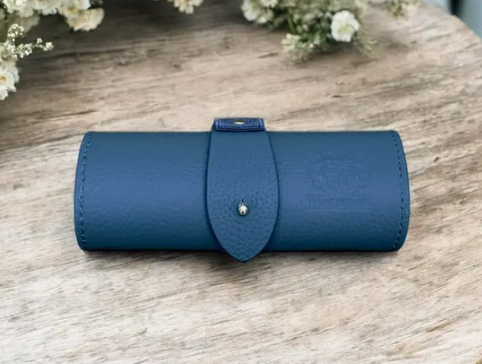 Winterbury Indigo Leather Scissor / Accessories Case