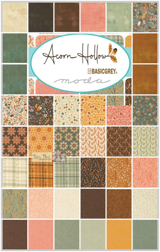 Acorn Hollow Collection Fat Quarter Bundle Precut (38)(18" x 22") Precut Fat Quarters by BasicGrey Moda Fabrics