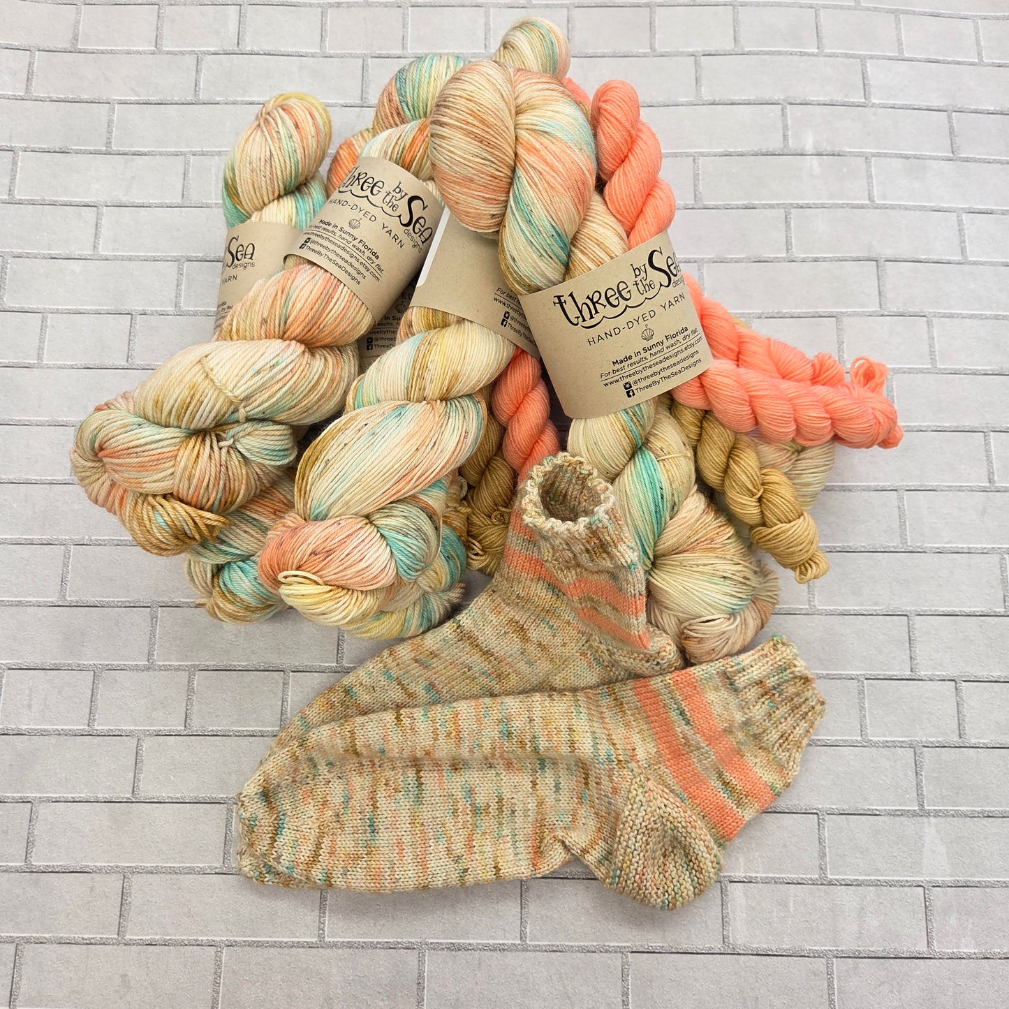 Beach Vacation DK yarn by Three By the Sea Designs 246 yards