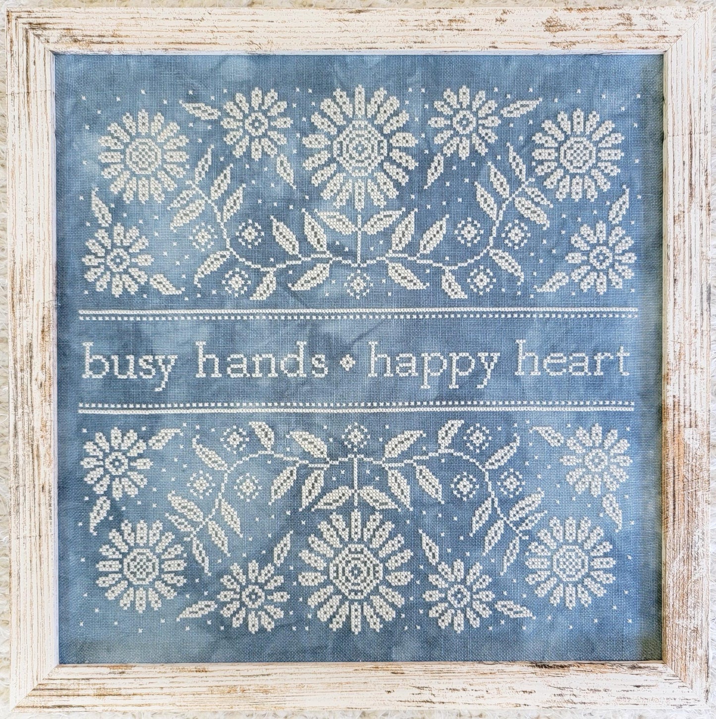 Busy Hands Happy Heart Cross Stitch Pattern by Liz Mathews