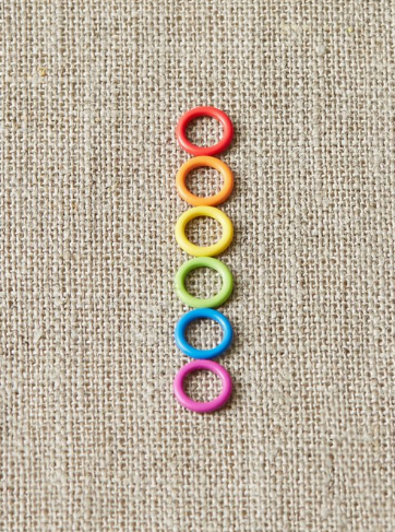 Cocoknits Colorful Ring Stitch Markers - Small