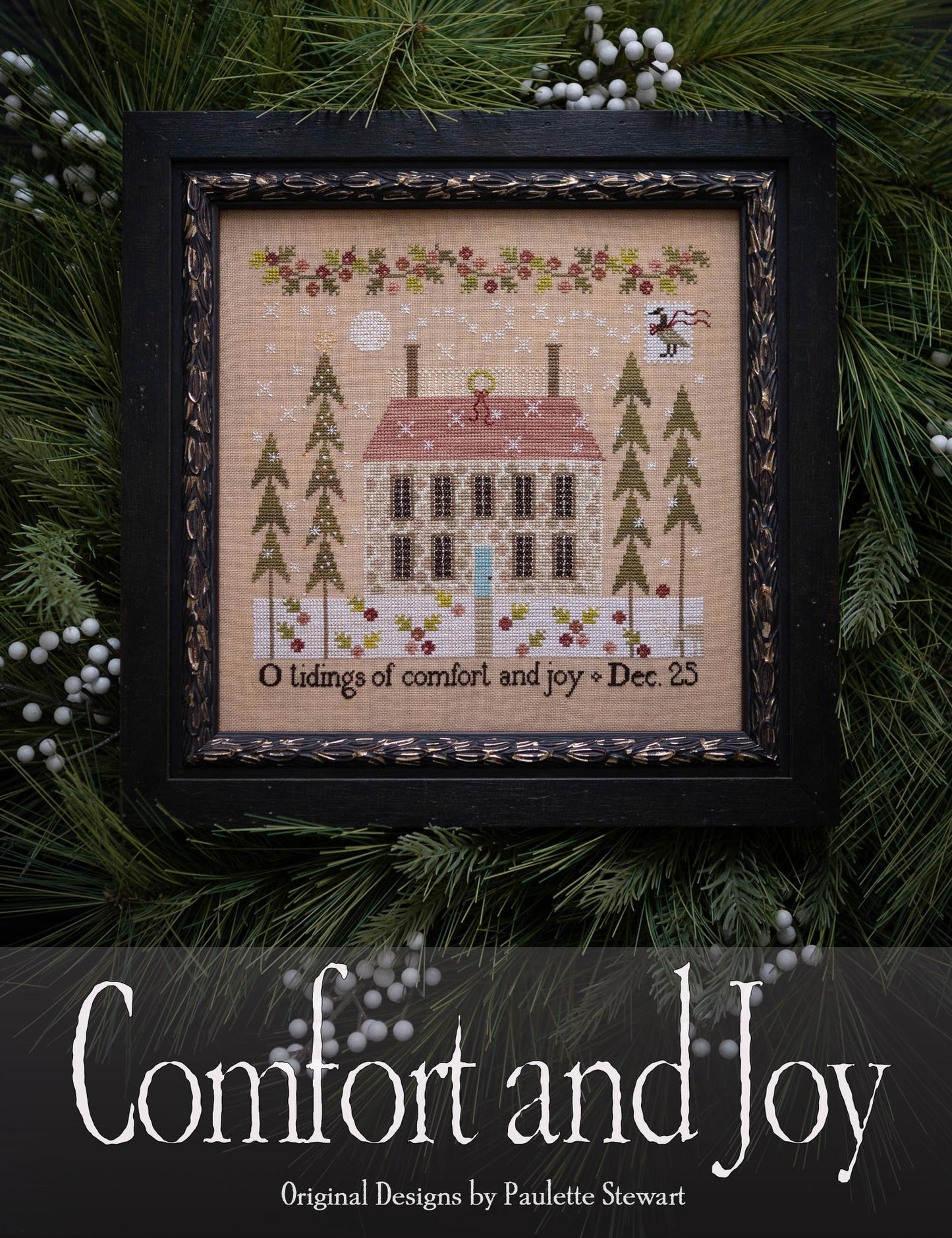 Comfort and Joy Christmas Cross Stitch Pattern Plum Street