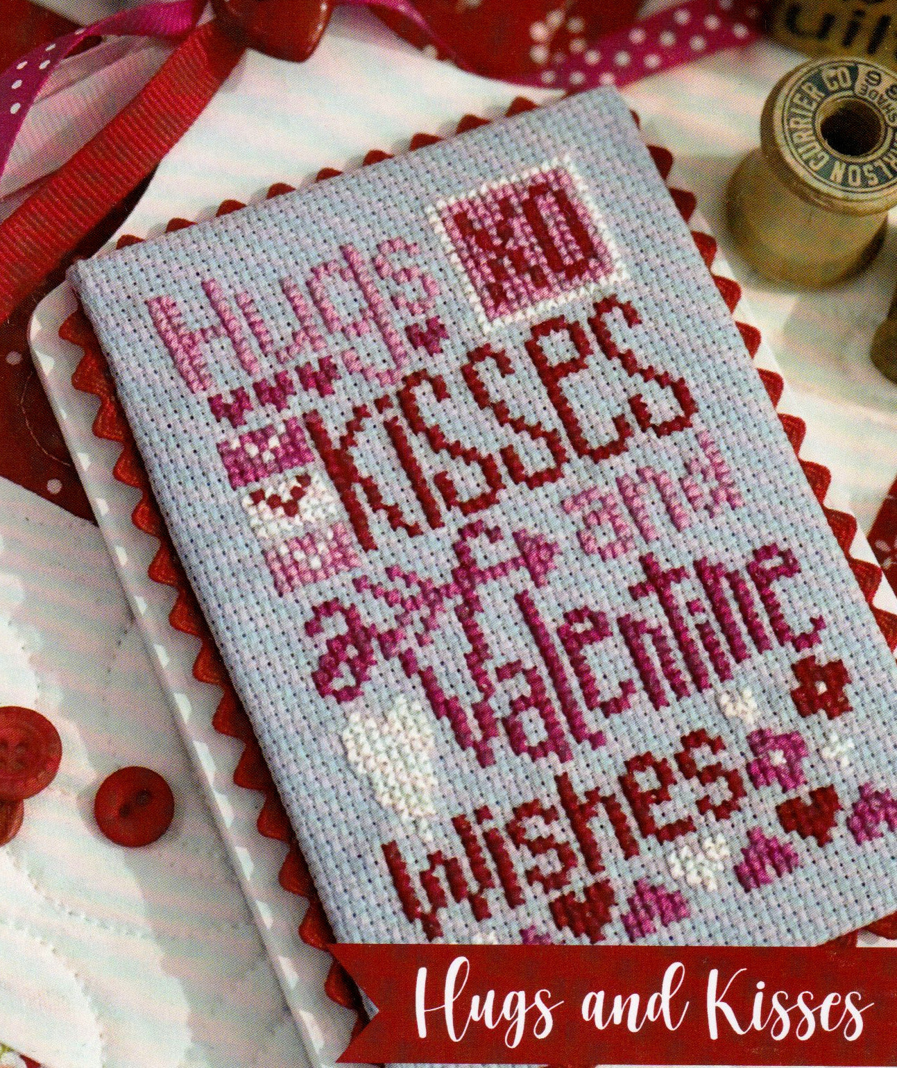 Hugs and Kisses Cross Stitch Pattern Primrose Cottage Stitches