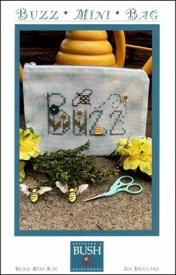 Buzz Mini Bag Shepherd's Bush Printworks Cross Stitch Pattern