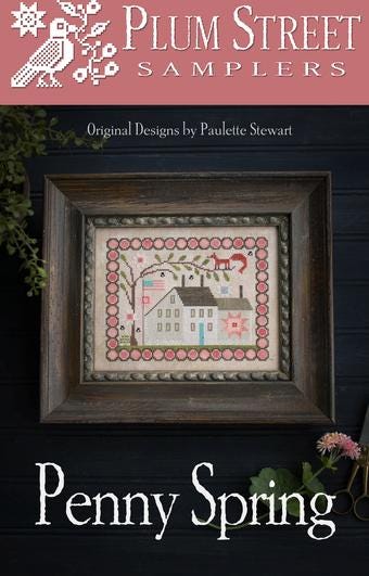 Penny Spring Cross stitch chart from Plum Street Samplers