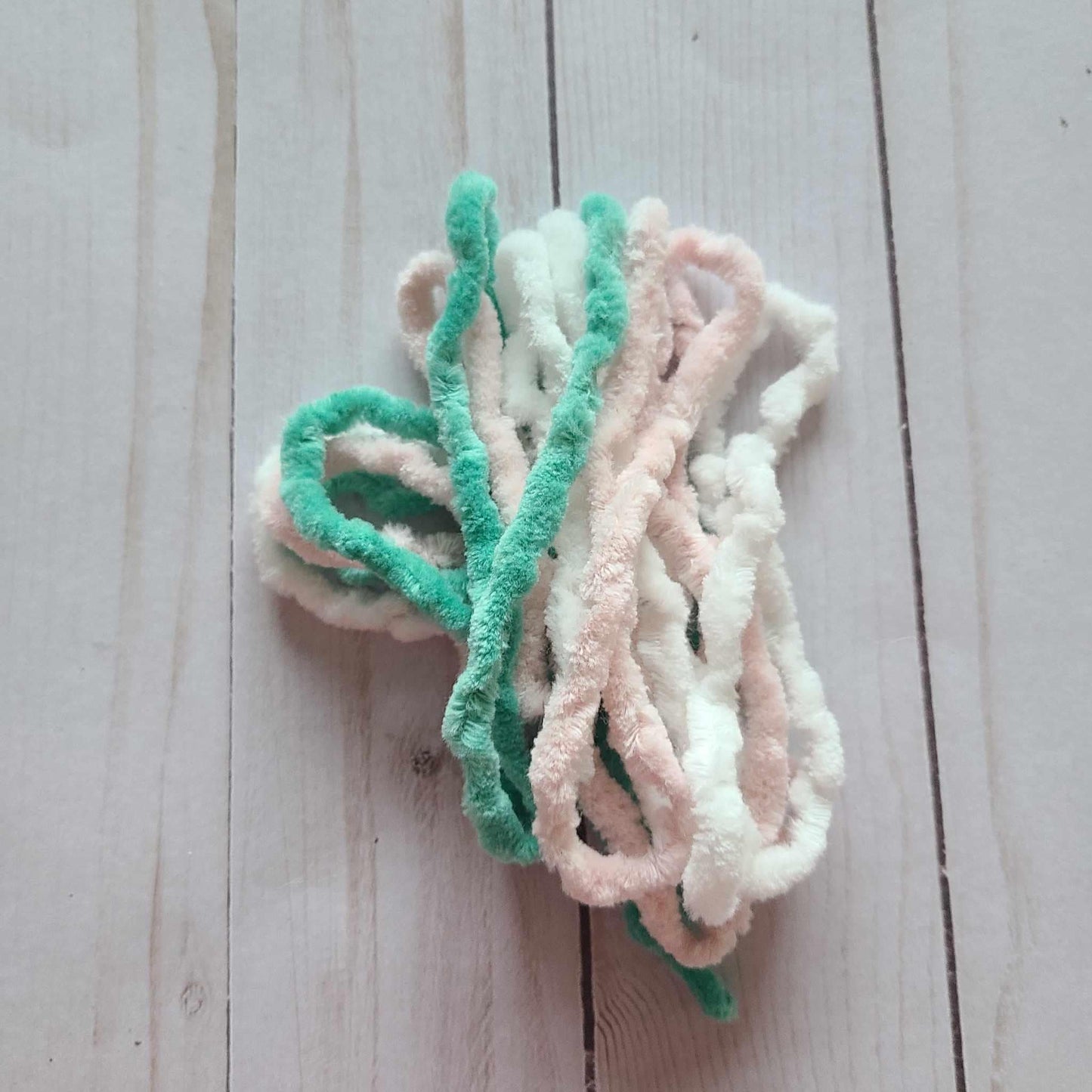 Lady Dot Creates Chenille variety Pack Snow, Ballerina, Lush Lawn