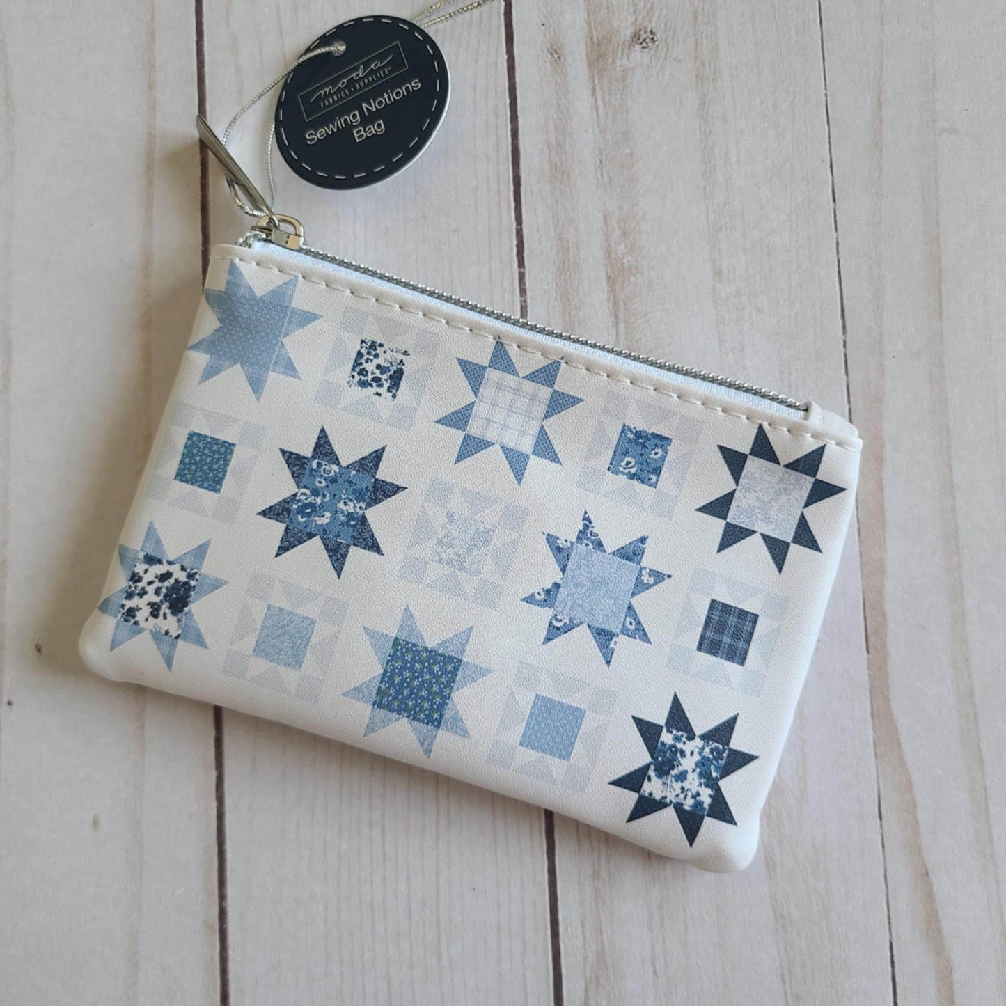 Coin Bag Sand And Sea Moda Nantucket Summer print sewing notions bag