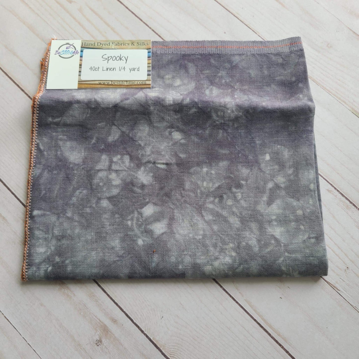 BeStitchMe Hand Dyed Halloween Spooky Fabric 40 ct Linen 1/4 yard