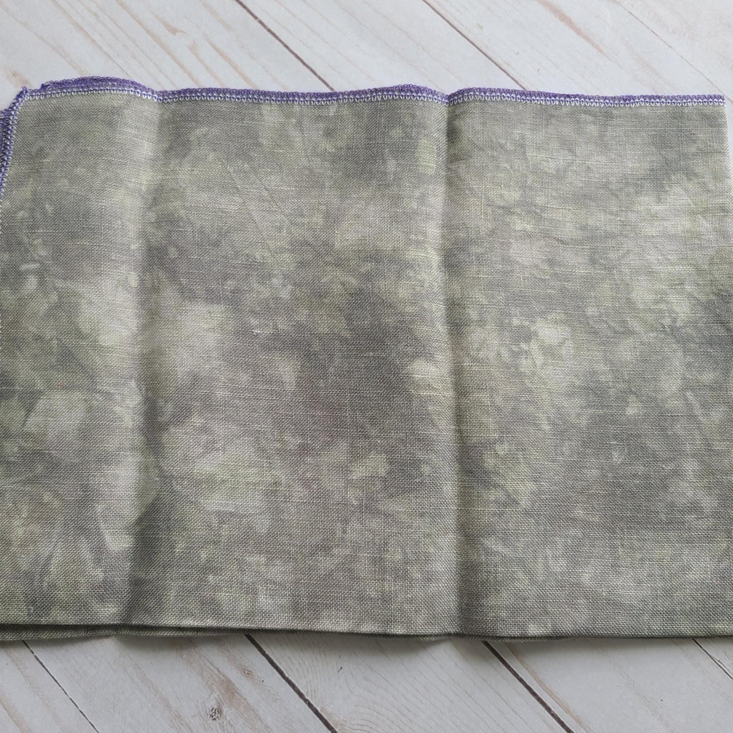 BeStitchMe Hand Dyed Halloween Frankenstein Fabric 36 ct Linen 1/4 yard