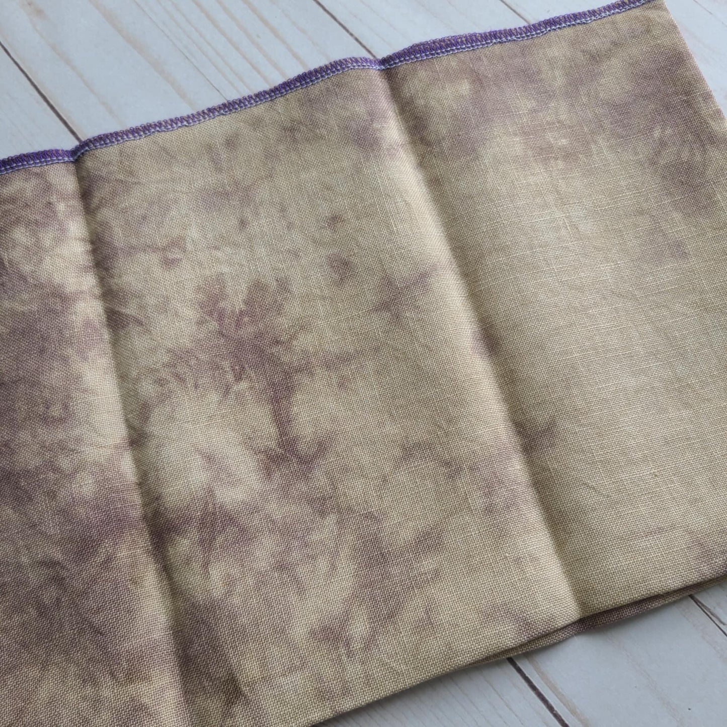 BeStitchMe Hand Dyed Halloween Mummy Fabric 36 ct Linen 1/4 yard