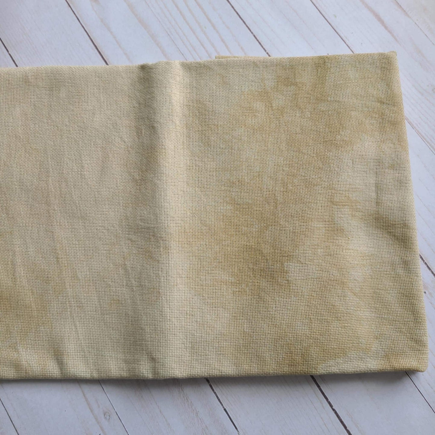 Fiber on a Whim Hand Dyed 20 count Dunes aida fabric fat quarter 18 x 20