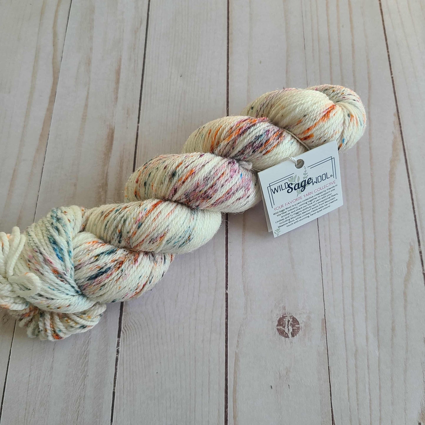 Campfire Confetti – DK Shimmer Yarn by Wild Sage Wool