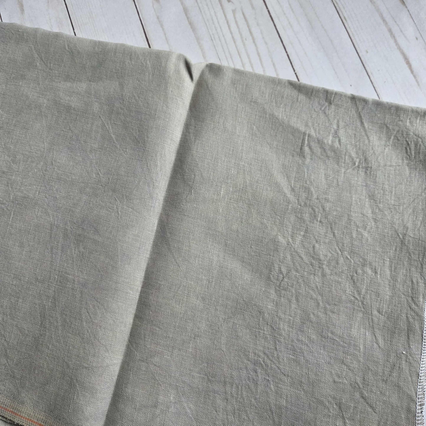 Fox and Rabbit Hand Dyed linen Saltbush 36 count linen Fat Quarter
