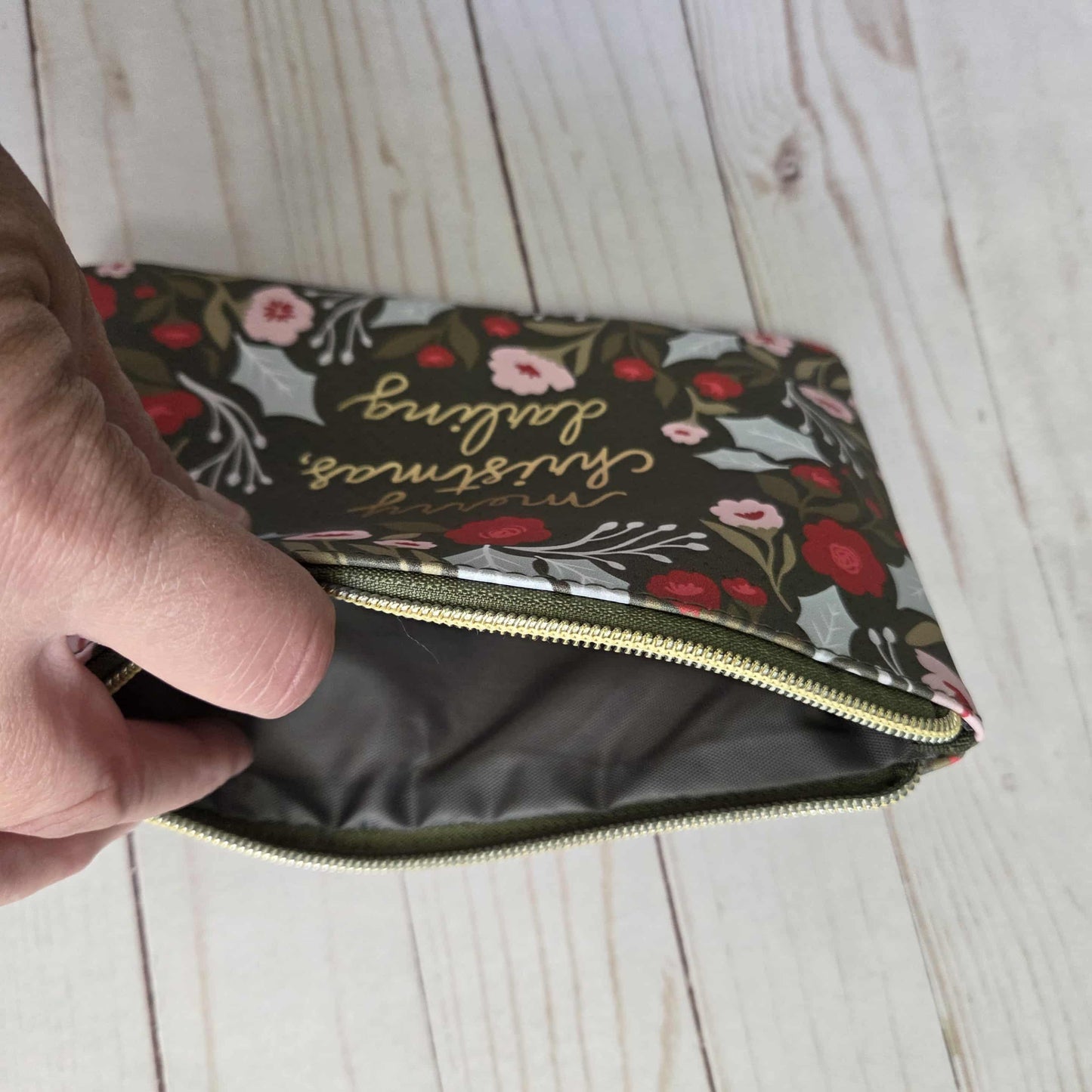 Glam Bag Merry Christmas Darling sewing notions Designed by Lella Boutique for Moda