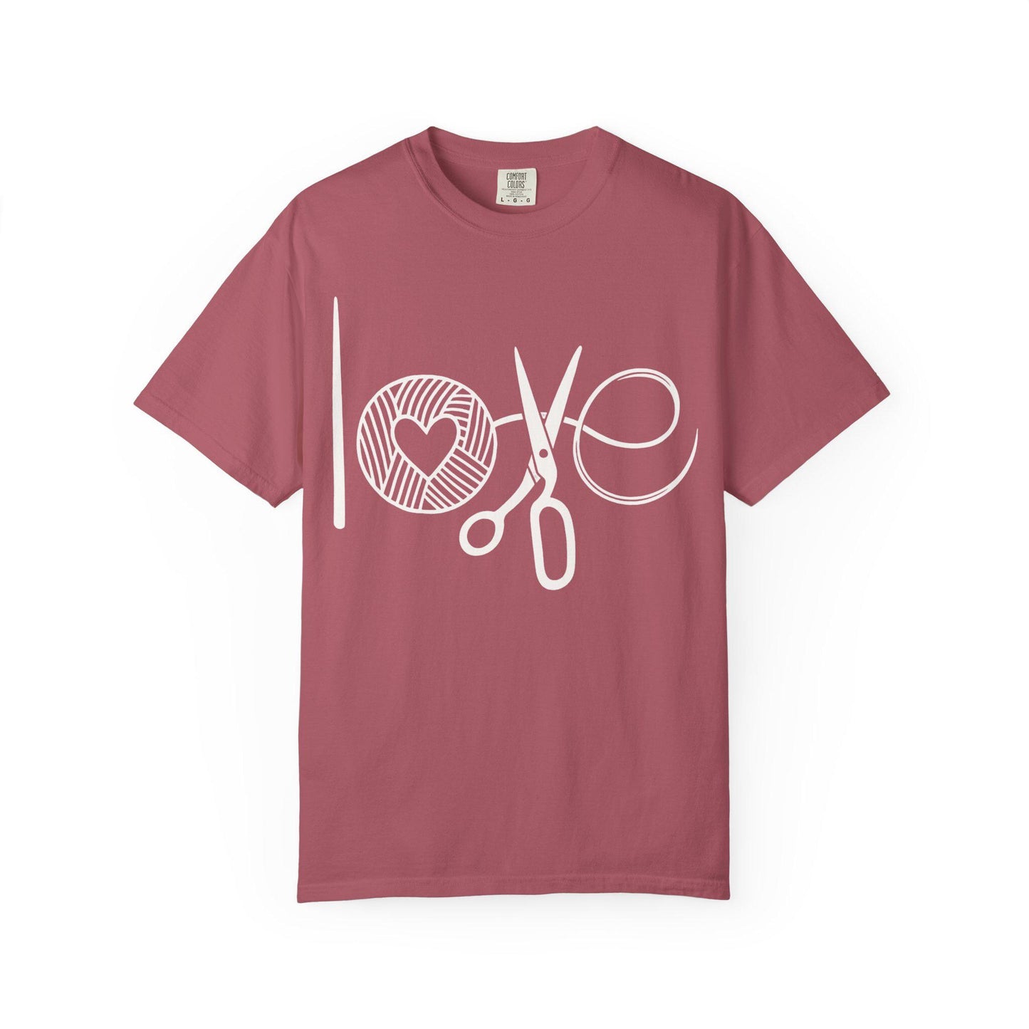 Love Crochet Love Knitting Comfort Colors T-shirt