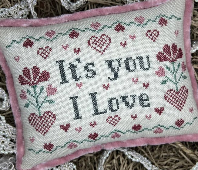 It's You I love Cross Stitch Design by The Camping Stitcher