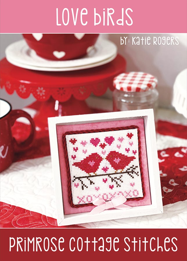Love Birds Cross Stitch Pattern Primrose Cottage Stitches
