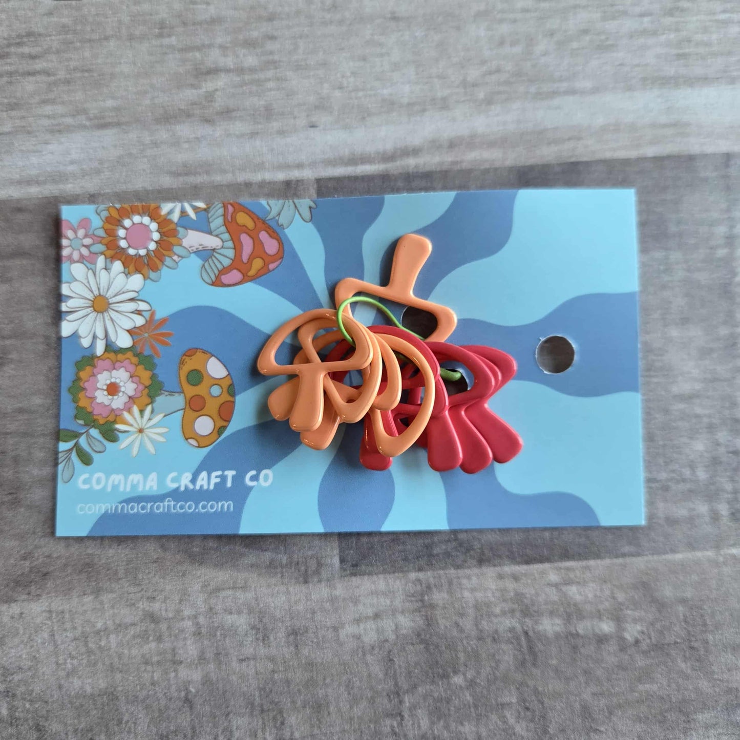 Mushroom Knitting Stitch Markers Set Snag Free