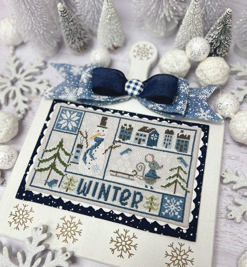 Seasonal Samplings Winter Cross Stitch Pattern Primrose Cottage Stitches