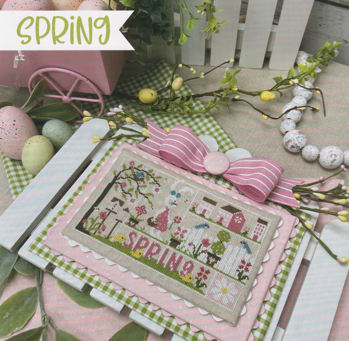 Seasonal Samplings Spring Cross Stitch Pattern Primrose Cottage Stitches