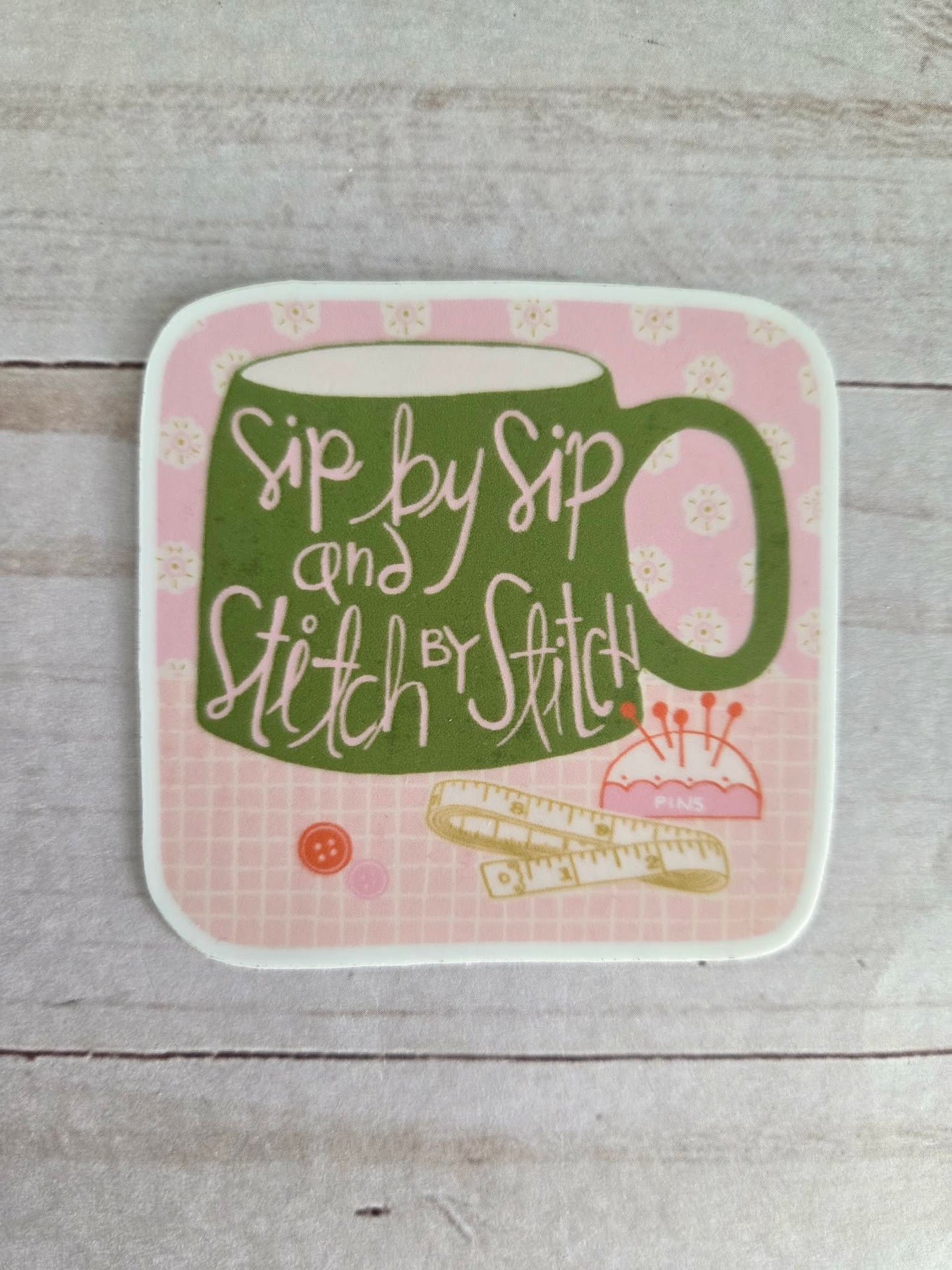 Sticker Stitch By Stitch Kati Cupcake