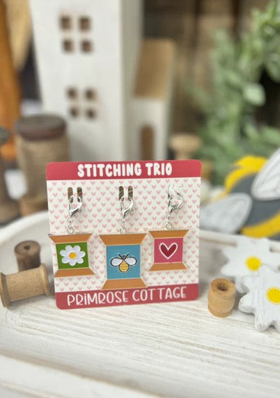 Stitching Trio Charms by Primrose Cottage