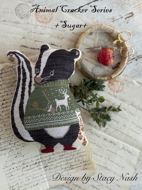 Sugar Animal Crackers Series Cross Stitch Pattern Stacy Nash Primitives