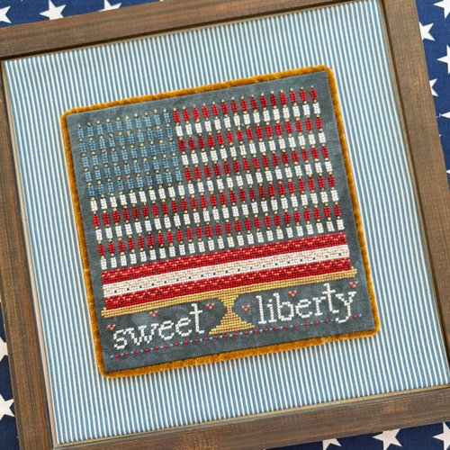 Sweet Liberty - Patriotic Cross Stitch Pattern Sweet Wing Studio