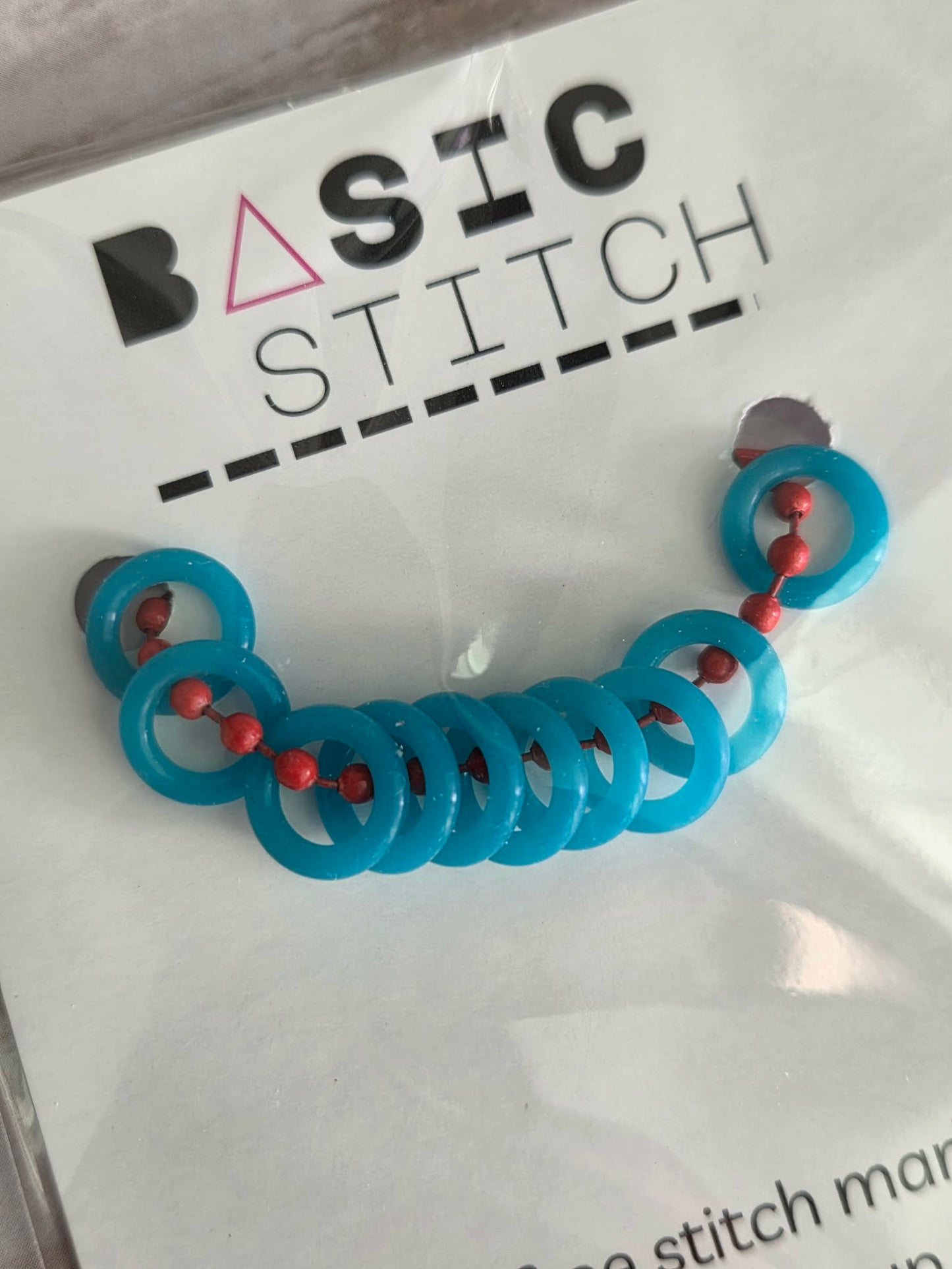 Basic Stitch Set - Turquoise Snag-Free Silicone Stitch Markers