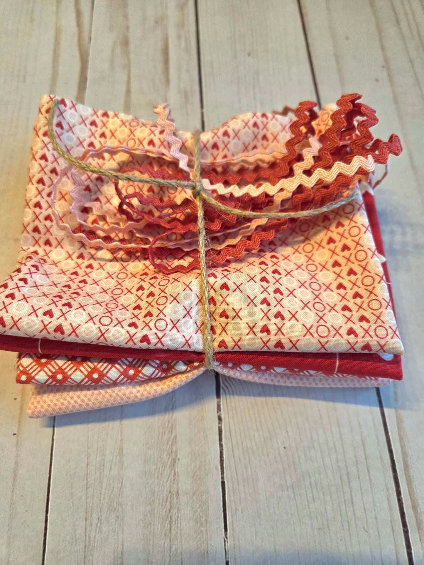 Valentine 2 mini Cross Stitch Finishing Bundle fabric by Riley Blake