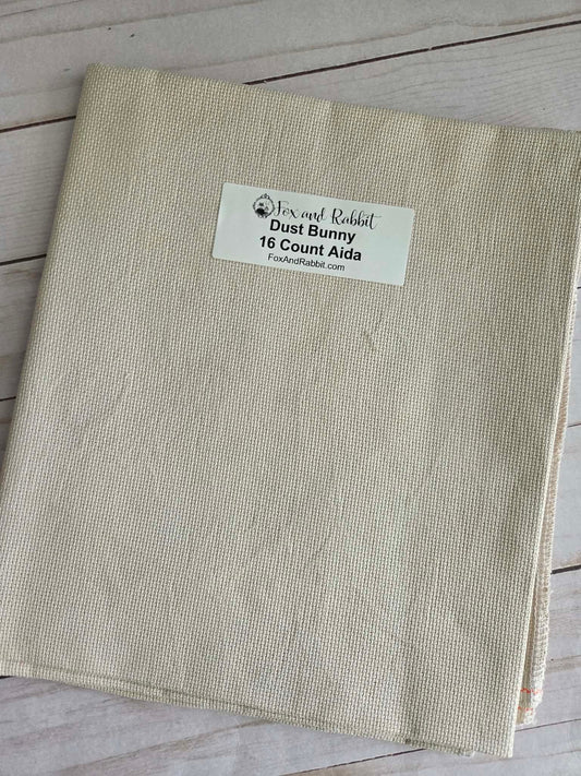 Dust Bunny 16 Count Aida FQ Fox and Rabbit Designs