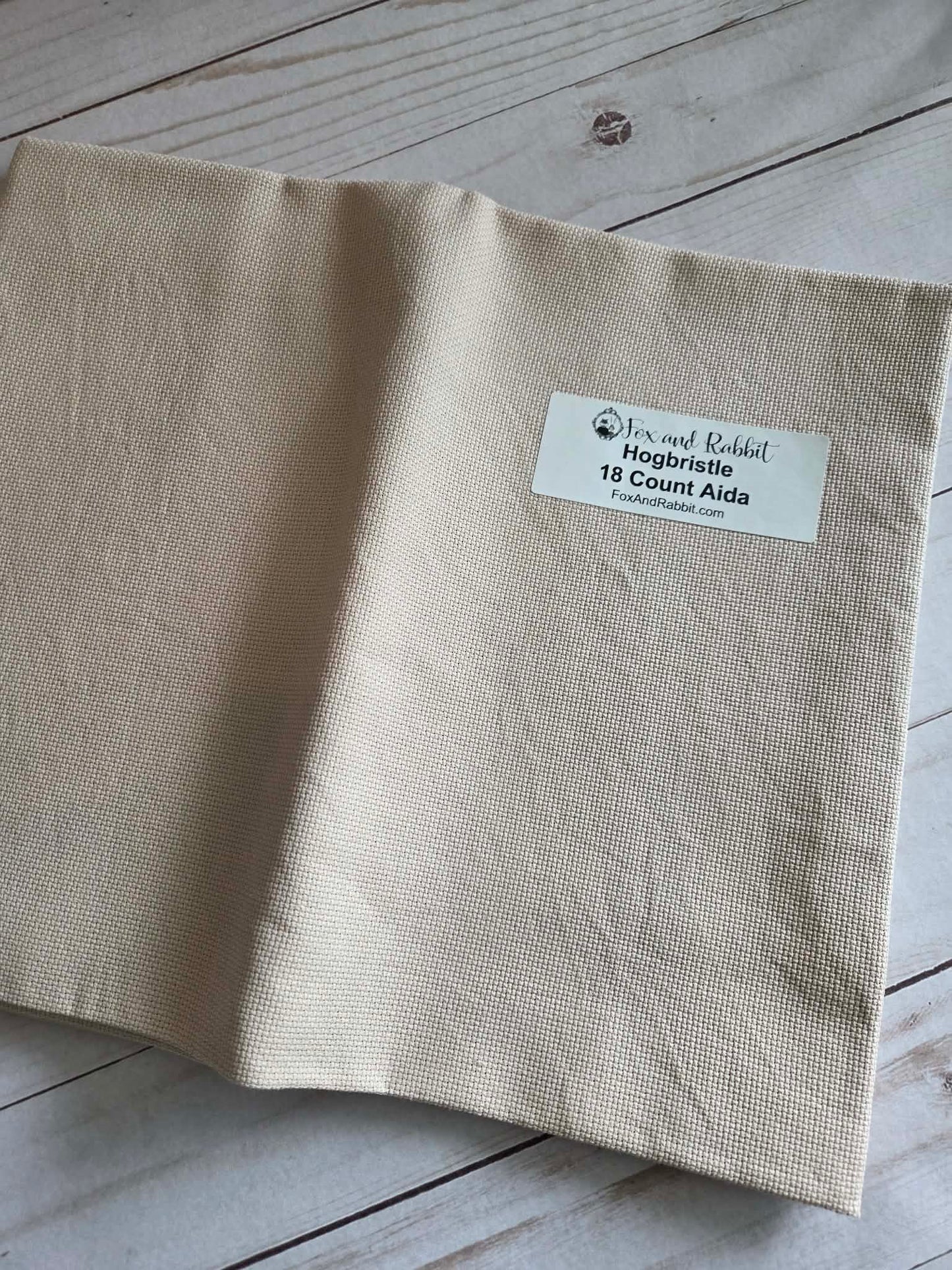 Hogbristle 18 count Fat Quarter Fox and Rabbit Hand Dyed Aida  18 count Fat Quarte