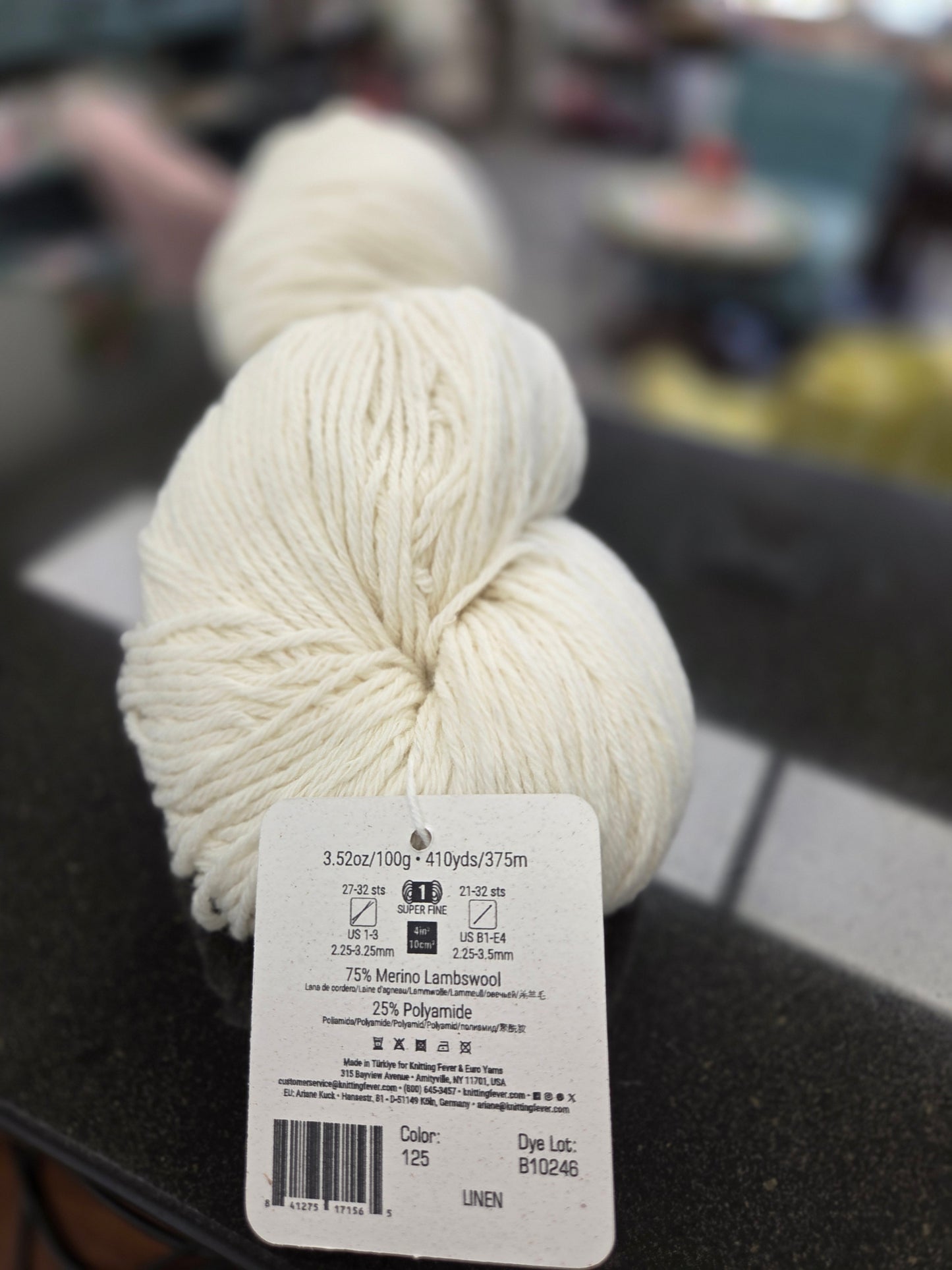 Linen color Queensland Tenderfoot fingering yarn