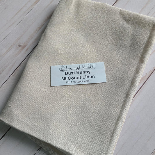 Dust Bunny 40 Count Linen FQ Fox and Rabbit Designs