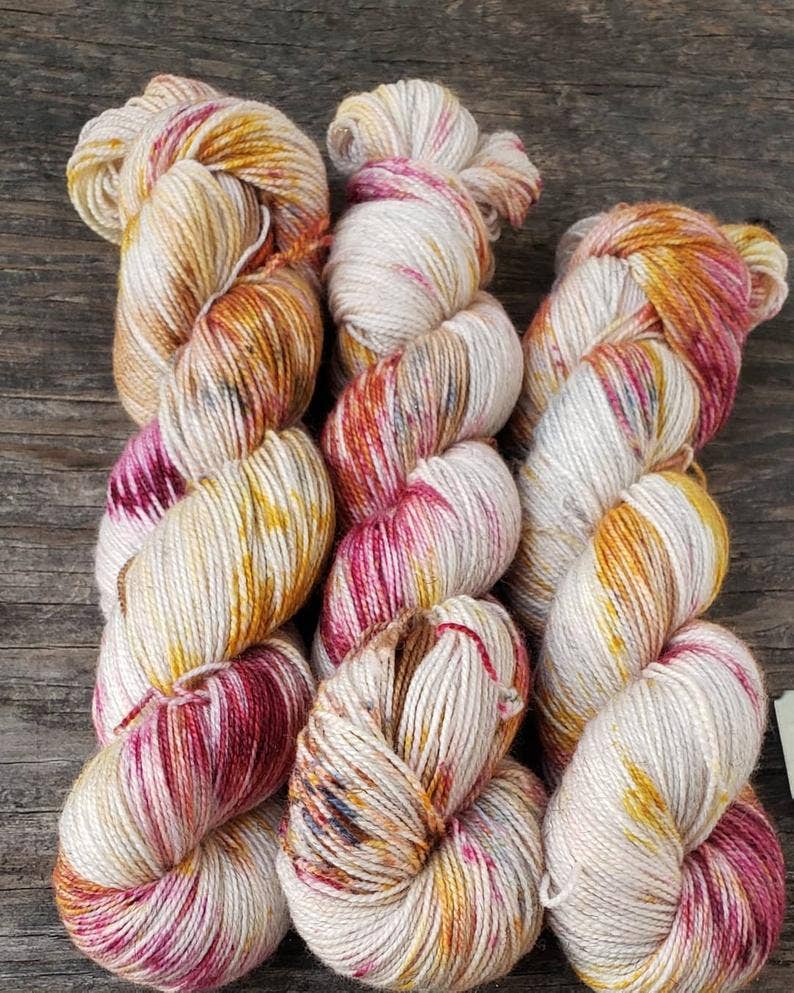 A Little Bit Rusty: Fingering weight yarn