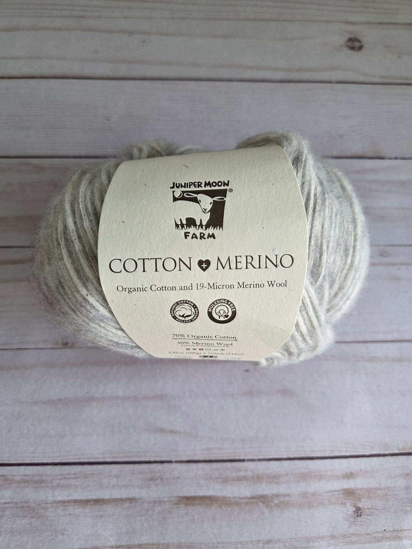 Juniper Moon Farm  Cotton + Merino color Dove - 03