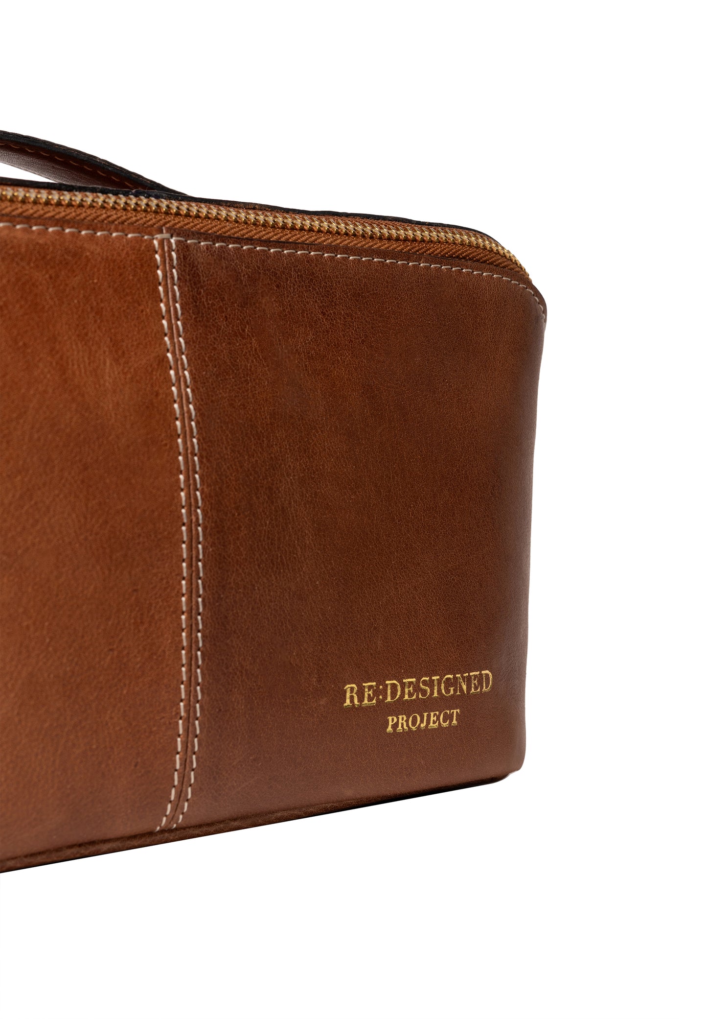 Project 9 walnut brass redesigned bag Knitting bag Walnut brass