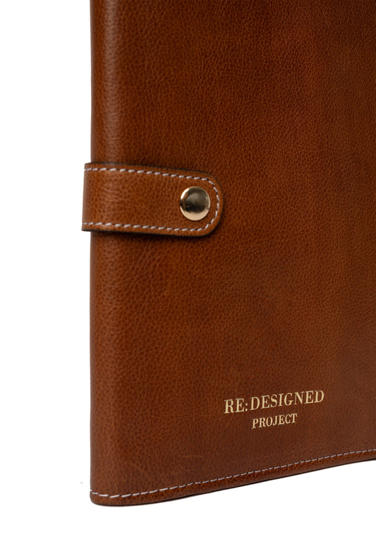 Project 14 walnut gold redesigned xl needle case Knitting bag