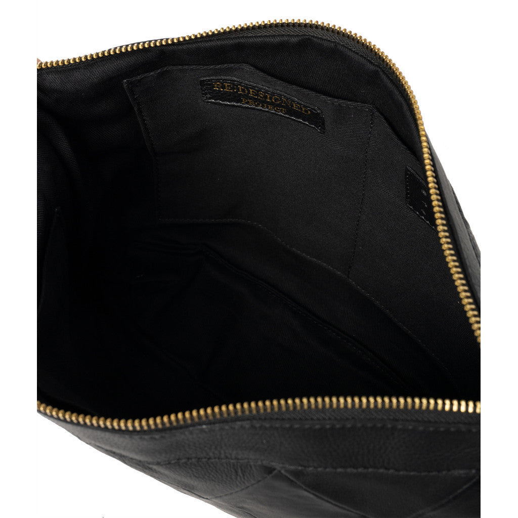 Project 17 redesigned bag Knitting bag black gold