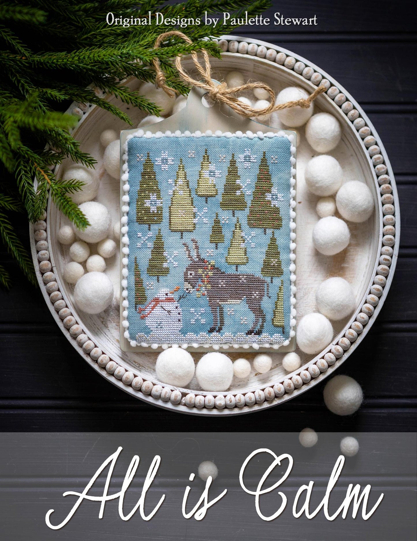 All Is Calm Christmas Cross Stitch Pattern