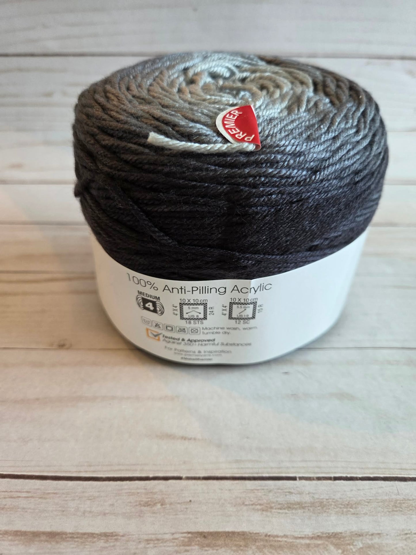 Black Tones Premier Anti-Pilling Everyday Worsted Gradient Yarn Black Tones
