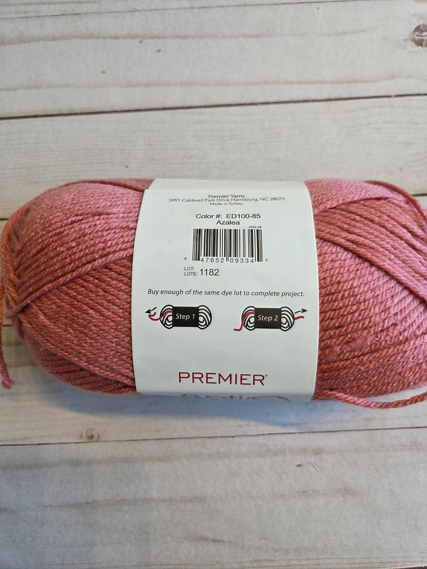 Azalea color Anti-Pilling Everyday Worsted by Premier Yarns