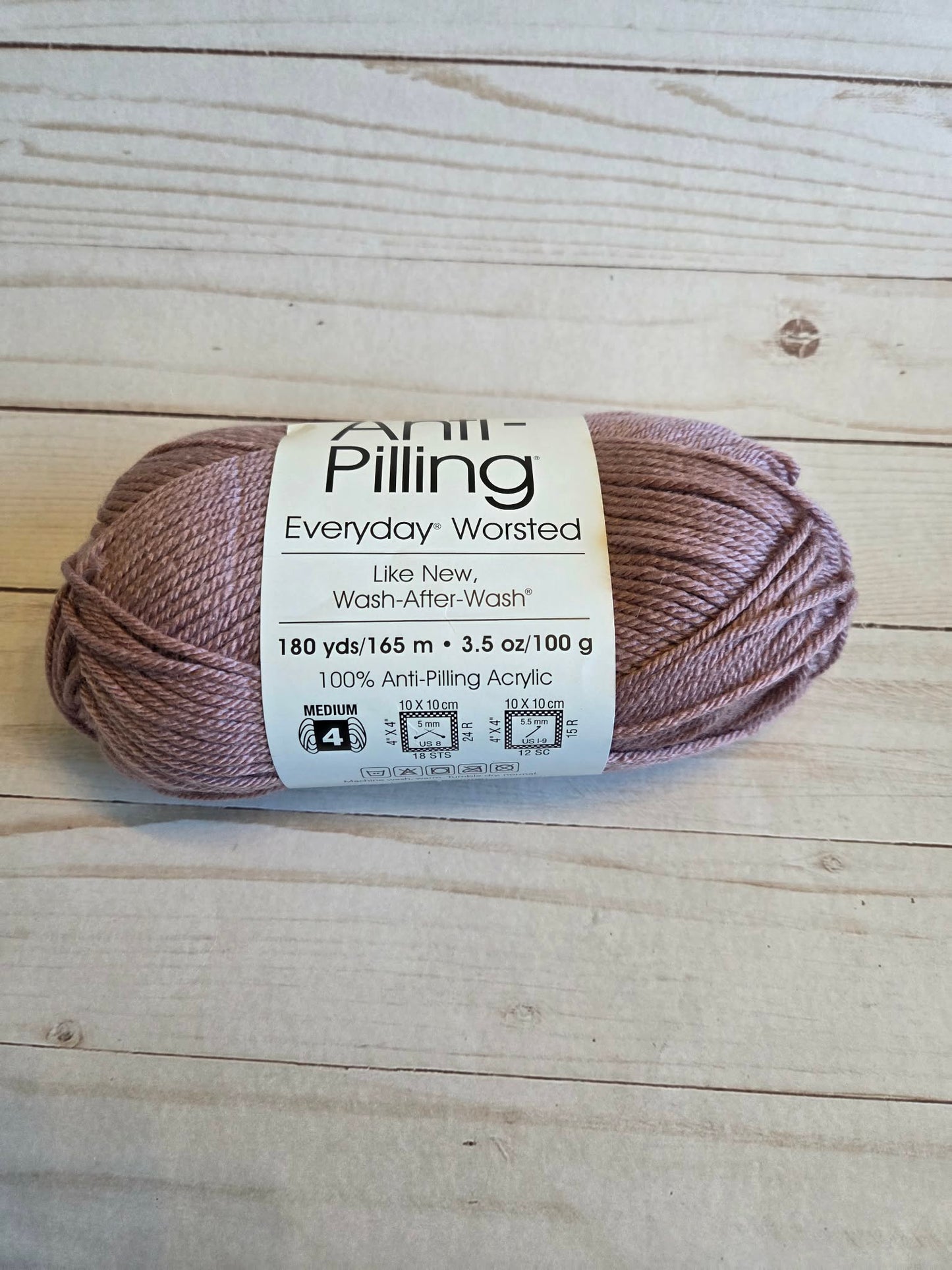Rose color Anti-Pilling Everyday Worsted by Premier Yarns
