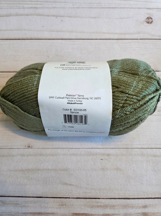 Spruce color Anti-Pilling Everyday Worsted by Premier Yarns