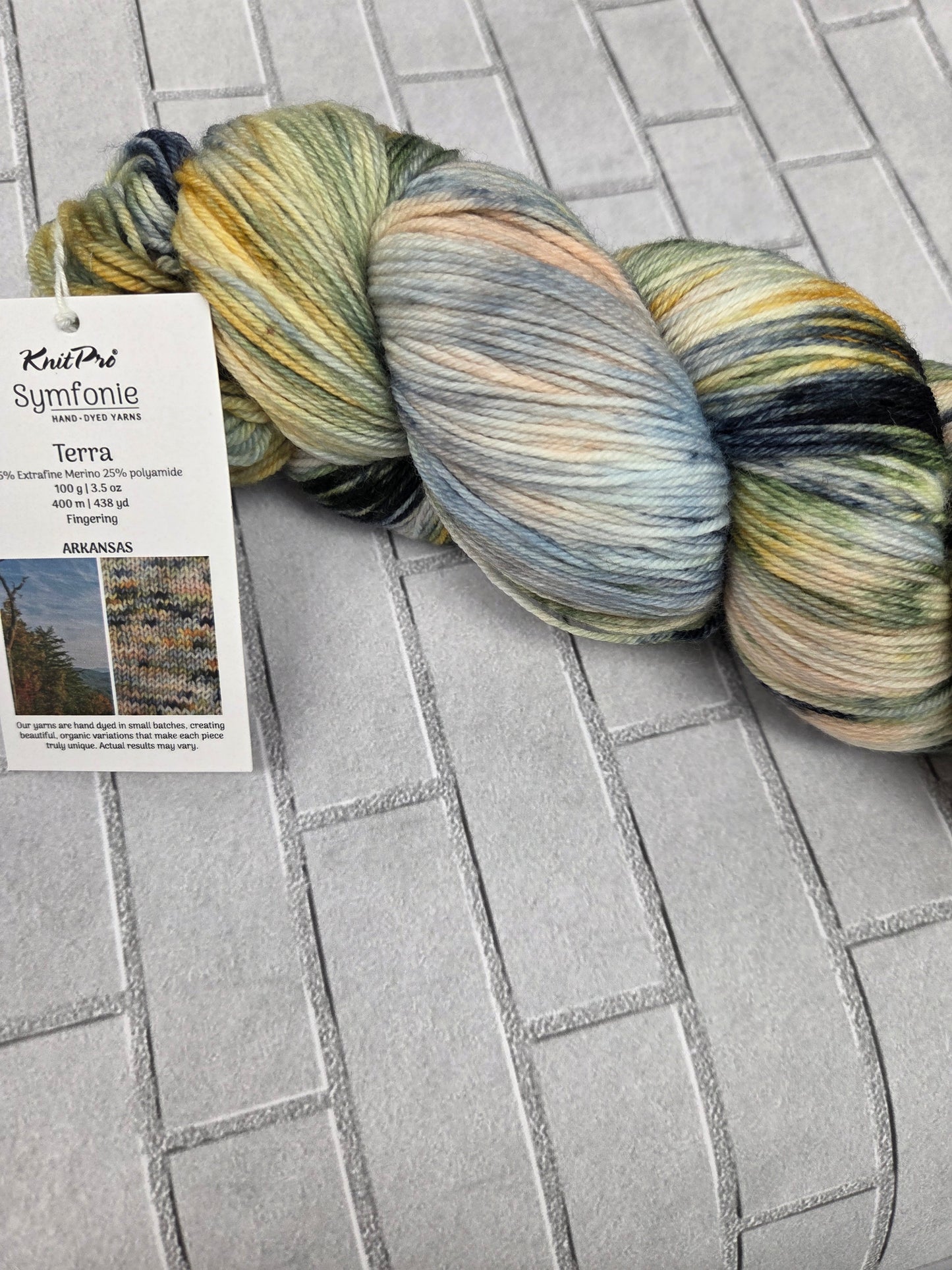 Arkansas Symfonie Hand Dyed Sock Yarn 438 yards