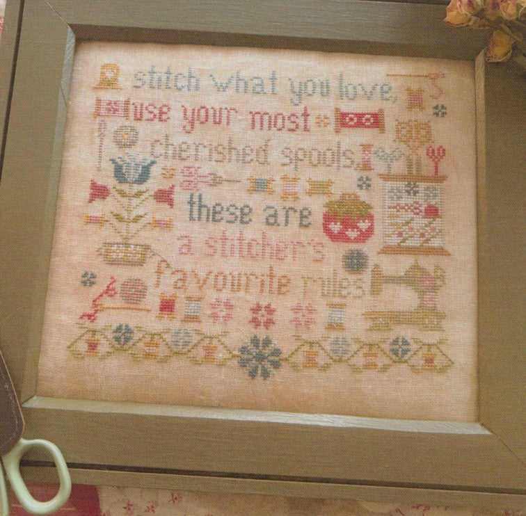 A Stitcher's Rules Pansy Patch Quilts and Stitchery