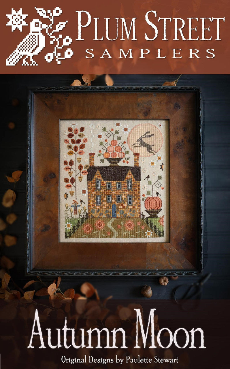 Autumn Moon Cross Stitch Pattern Plum Street